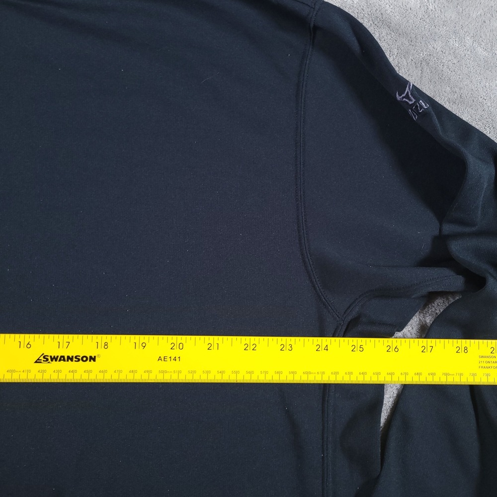 Mizuno Breath Thermo Mock Neck Top Mens XXL Black Long Sleeve Baseball - Picture 5 of 11